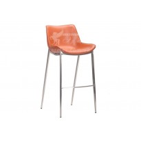Барний стул Blanc caramel leather AMF