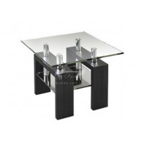 Журнальный столик JTS 004 ESCADO (стеклянный с дополнительной полкой)