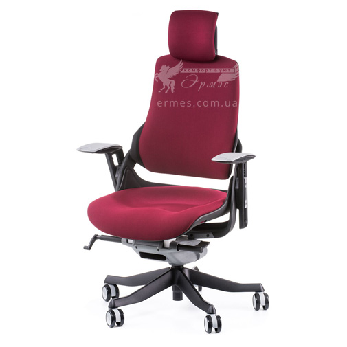 Крісло керівника Wau burgundy fabric Е0758 Special4You (з регульованості підлокітнікамі)