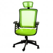 Офісне крісло Office4you MERANO headrest, green 27710 Spesial4You (з сітчастою спинкою)