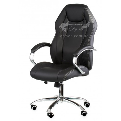 Кресло руководителя Ariеs black E4718 Special4You (с мягкими подлокотниками)