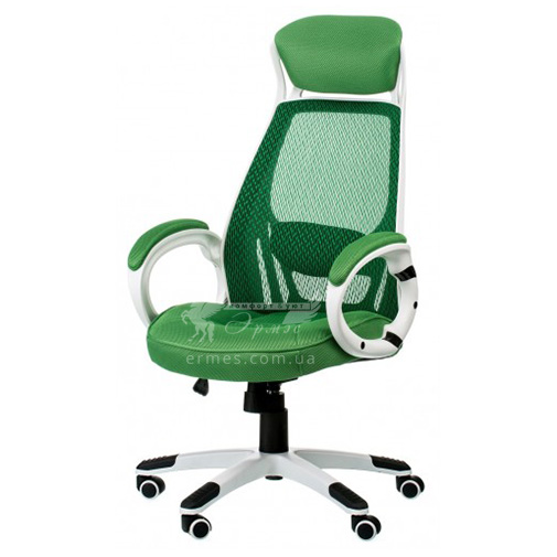 Кресло руководителя Briz green/white E0871 Special4You ( с мягкими подлокотниками)