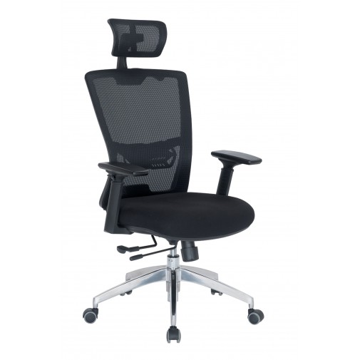 Кресло руководителя Dawn black E5500 Spesial4You (с сетчатой спинкой и подголовником)