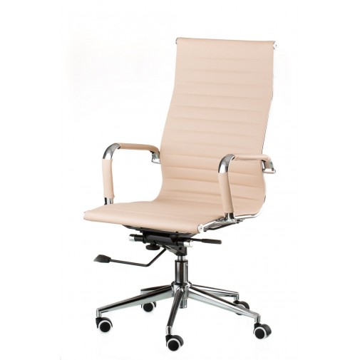 Кресло руководителя Solano artlether beige E1533 Special4You (на хромированной базе)