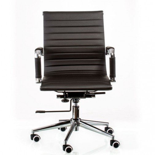 Кресло руководителя Solano 5 artleather black E5340 Special4You (на хромированном основании)