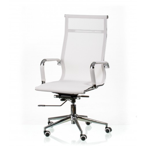 Кресло руководителя Solano mesh white E5265 Special4You (с дышащей спинкой)