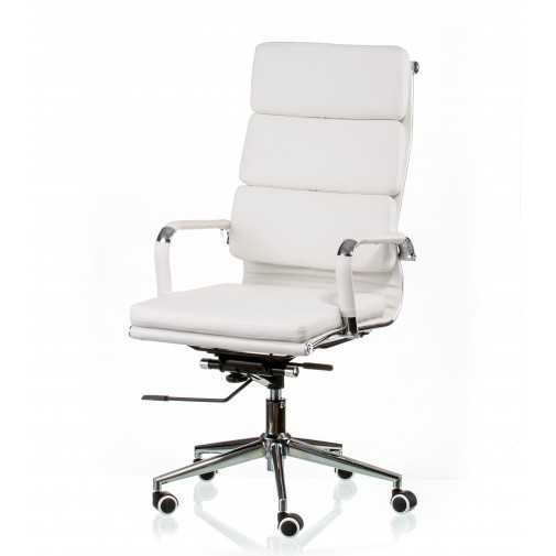 Кресло руководителя Solano 2 artleather white E5296 Special4You (на хромированном основании)