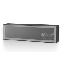 Полка ПН - 115 Тиса меблі (прямокутна, зі скляними дверцятами)